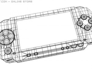 sony playstation portable psp 3D 模型