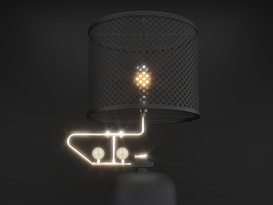 skull lamp 3D-Modell