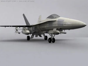 F 18 3D Model