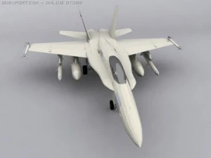 F 18 3D Model