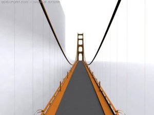ゴールドゲートブリッジ 3Dモデル