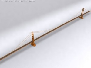 goldgate bridge 3D-Modell