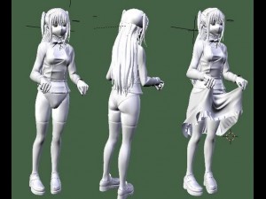shidou maria 3D-Modell
