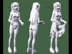 shidou maria 3D Model