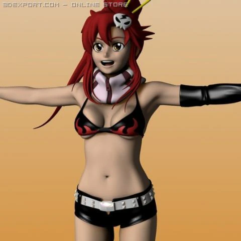 yoko 3D Model .c4d .max .obj .3ds .fbx .stl .blend 