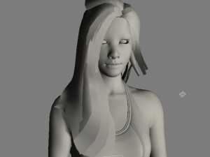 Asian in dress Modèle 3D