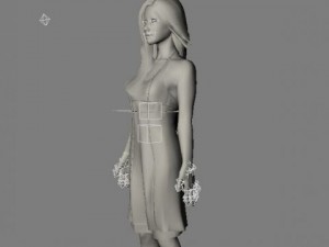 Asian in dress Modèle 3D