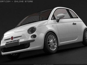 fiat 500 3D Модель