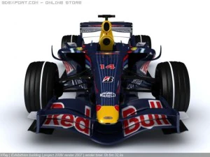 f1 red bull rb3 2007 3D Model