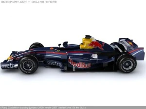 f1 red bull rb3 2007 3D Model
