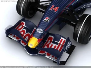 f1 red bull rb3 2007 3D Model
