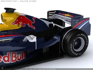 f1 red bull rb3 2007 3D Model