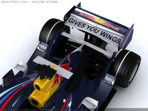 f1 red bull rb3 2007 3D Model