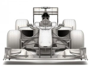 mercedes gp f1 3D Model
