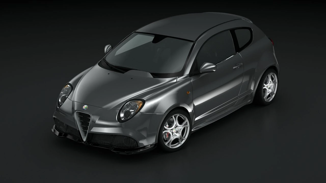alfa romeo mito gta 09 3D Model .c4d .max .obj .3ds .fbx .stl .blend