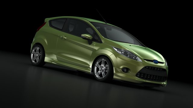 ford fiesta zetec 09 3D Modell .c4d .max .obj .3ds .fbx .stl .blend