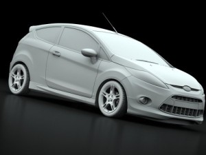 ford fiesta zetec 09 3D Modell