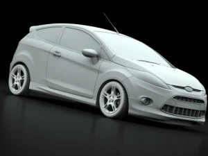 ford fiesta zetec 09 3D Model