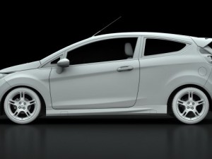 ford fiesta zetec 09 3D Modell
