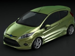 ford fiesta zetec 09 3D Modell