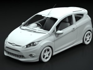 ford fiesta zetec 09 3D Modell