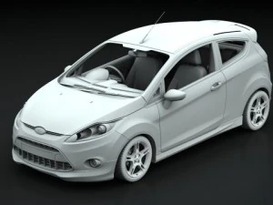 ford fiesta zetec 09 3D Model