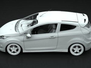 ford fiesta zetec 09 3D Modell