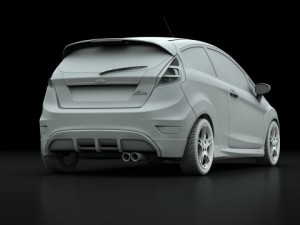 ford fiesta zetec 09 3D Modell