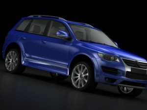 vw touraeg r50 2008 3D Модель