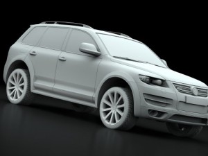 vw touraeg r50 2008 3D Model