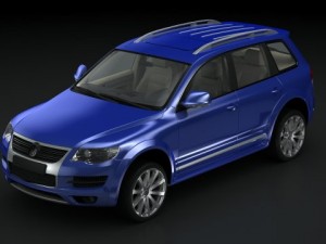 vw touraeg r50 2008 3D Model