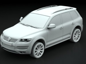 vw touraeg r50 2008 3D Model