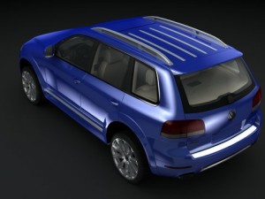 vw touraeg r50 2008 3D Model
