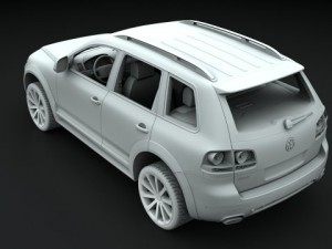 vw touraeg r50 2008 3D Model