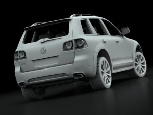 vw touraeg r50 2008 3D Model