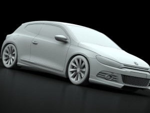 vw scirocco gt 20 tsi 2009 3D 模型