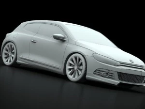 vw scirocco gt 20 tsi 2009 3D Model