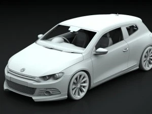 vw scirocco gt 20 tsi 2009 3D Model