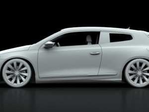 vw scirocco gt 20 tsi 2009 3D 模型