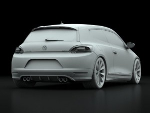 vw scirocco gt 20 tsi 2009 3D 模型