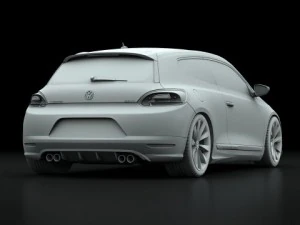 vw scirocco gt 20 tsi 2009 3D Model