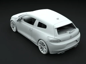 vw scirocco gt 20 tsi 2009 3D Model