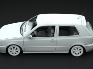 vw golf gti vr6 1998 3D 모델