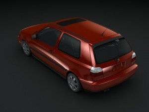 vw golf gti vr6 1998 3D 모델