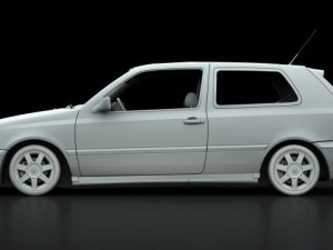 vw golf gti vr6 1998 3D 모델