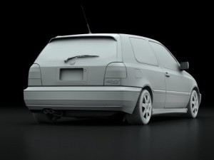 vw golf gti vr6 1998 3D 모델