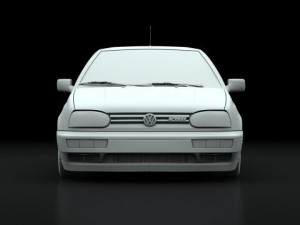 vw golf gti vr6 1998 3D 모델