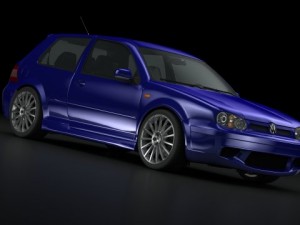golf r32 2003 3D Модель