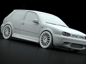 golf r32 2003 3D Model