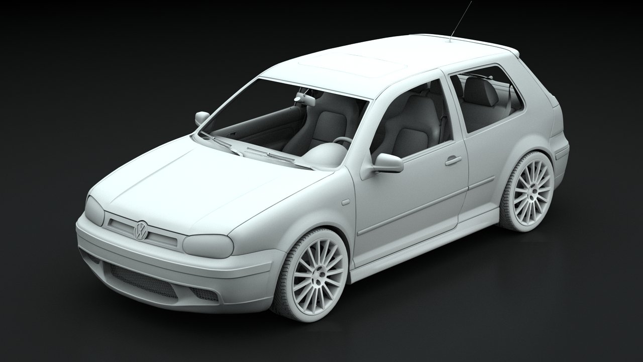 STL file Volkswagen Golf IV R32 2004 🚗・3D printer design to